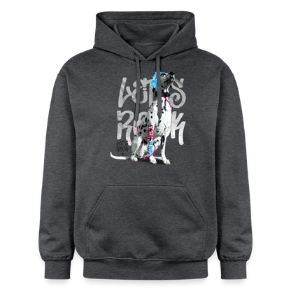 Boa's Hoodie Let's Rock - Dunkelgrau meliert
