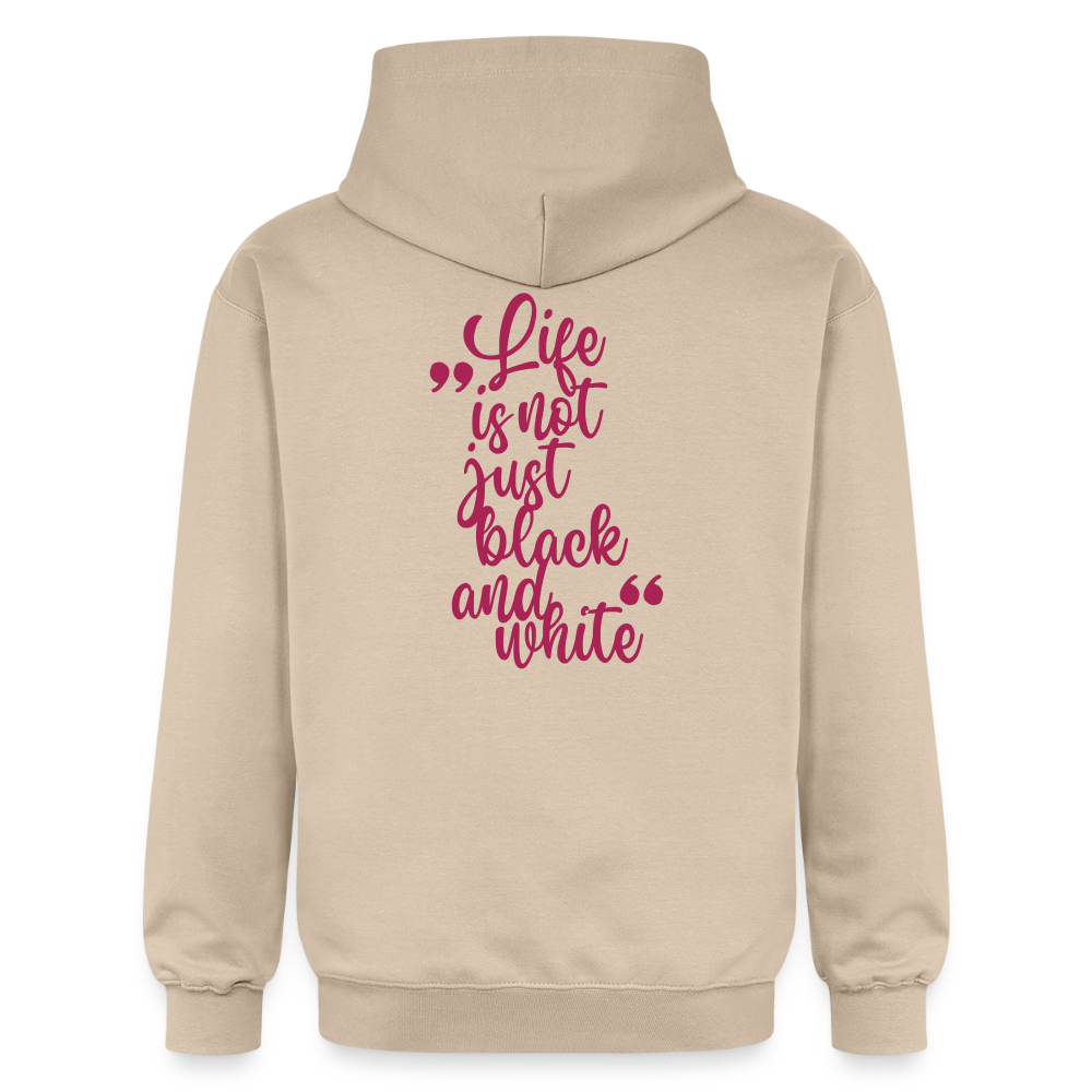 LiNBW. Crew Hoodie Pink Edition Life is not just black and white - Sand