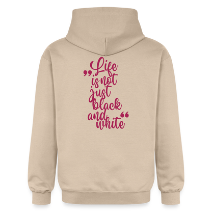 LiNBW. Crew Hoodie Pink Edition Life is not just black and white - Sand