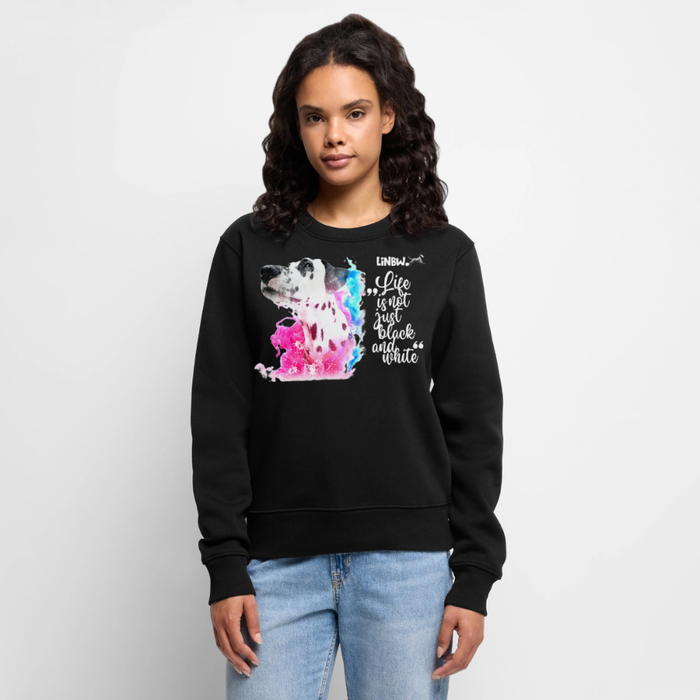 Boa's Pullover Splash Life is not just black and white Edition White - Schwarz