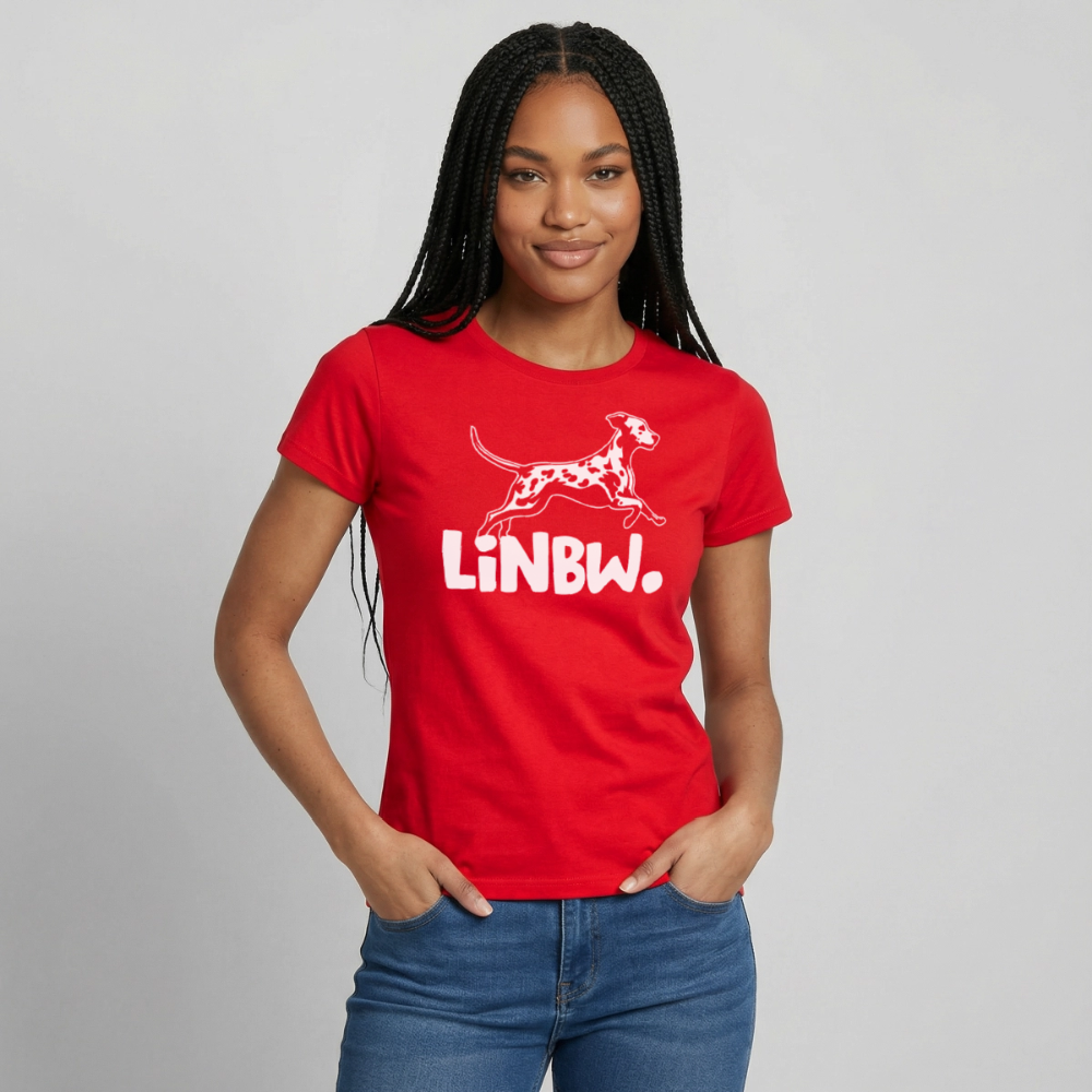 LiNBW. T-Shirt White Edition - Rot
