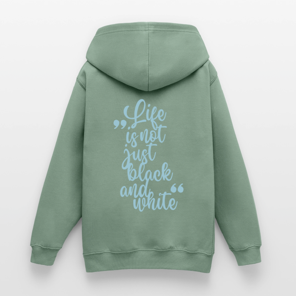LiNBW. Crew Hoodie Life is not just black and white Edition Blue - LiNBW.
