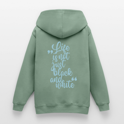 LiNBW. Crew Hoodie Life is not just black and white Edition Blue - LiNBW.