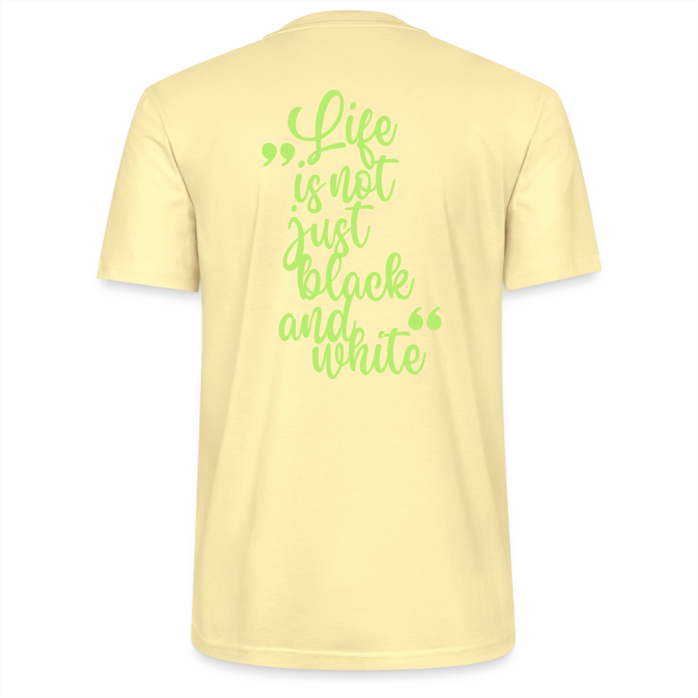 LiNBW. Unisex T-Shirt Premium Crew Green Edition Life is not just black and white - LiNBW.