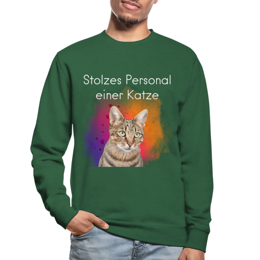Pedro's Classic Pullover Stolzes Personal einer Katze White Edition - LiNBW.