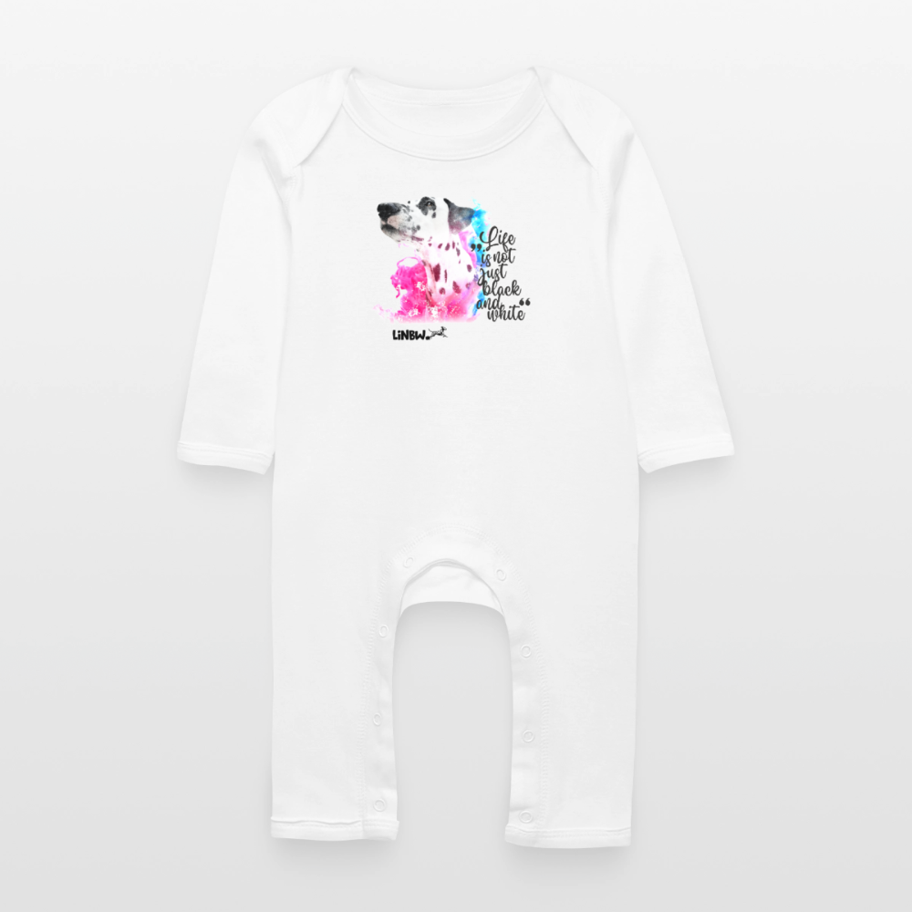 Boa´s Strampler Splash Life is not just black and white Edition Black - Weiß