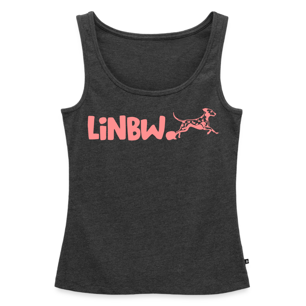 LiNBW. Tank Top Premium Pink Edition Life is not just black and white - Anthrazit meliert