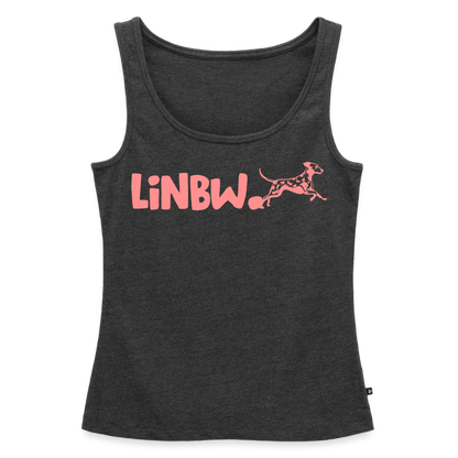LiNBW. Tank Top Premium Pink Edition Life is not just black and white - Anthrazit meliert