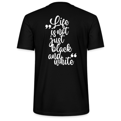 LiNBW. Unisex T-Shirt Premium Crew White Edition Life is not just black and white - Schwarz