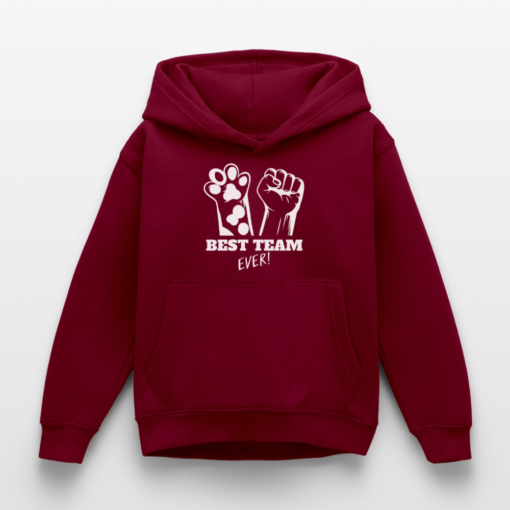 Best Team Ever  Hoodie White Edition - Bordeaux