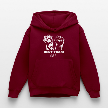 Best Team Ever  Hoodie White Edition - Bordeaux