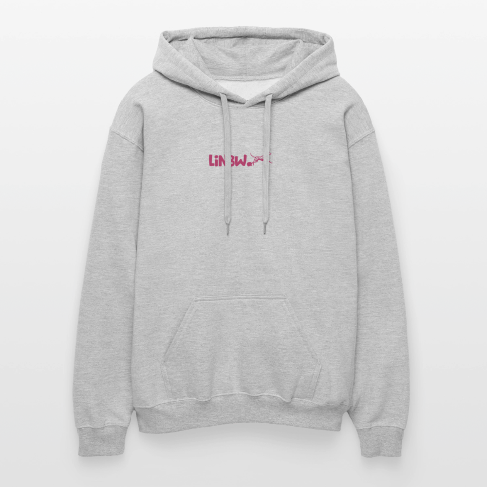 LiNBW. Crew Hoodie Pink Edition Life is not just black and white - Hellgrau meliert