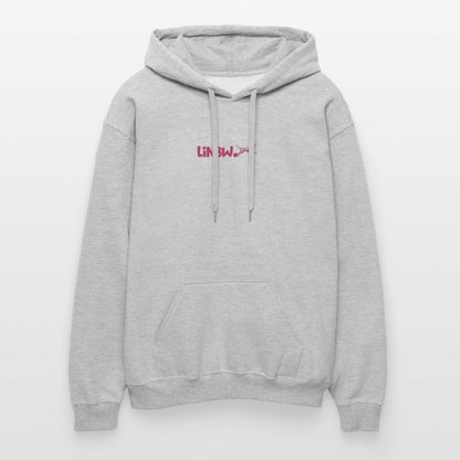 LiNBW. Crew Hoodie Pink Edition Life is not just black and white - Hellgrau meliert