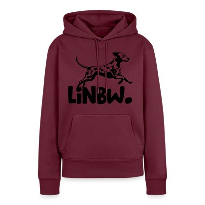 LiNBW. Hoodie Black Edition - Burgunderrot