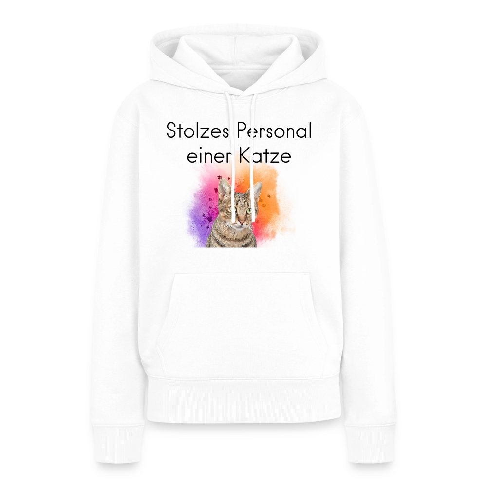 Pedro's Hoodie Stolzes Personal einer Katze Black Edition - Weiß