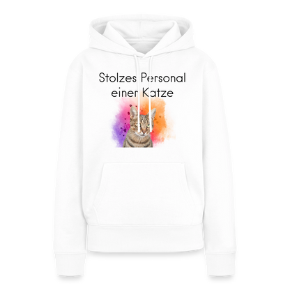Pedro's Hoodie Stolzes Personal einer Katze Black Edition - Weiß