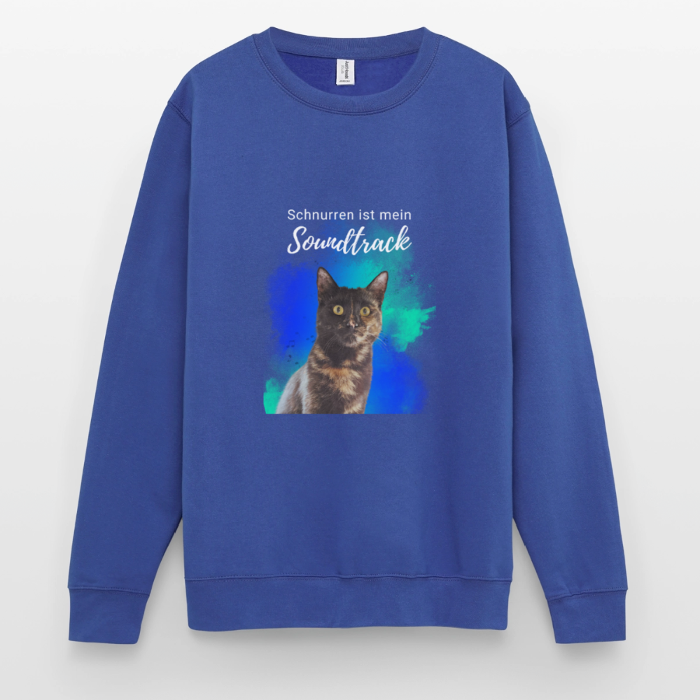 Nala's Classic Pullover Schnurren ist mein Soundtrack White Edition - Royalblau