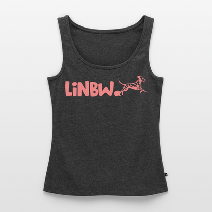 LiNBW. Tank Top Premium Pink Edition Life is not just black and white - Anthrazit meliert
