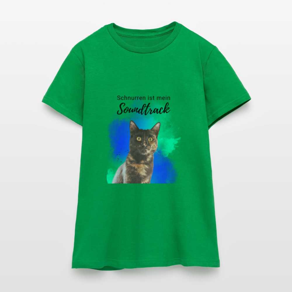 Nala's T-Shirt Schnurren ist mein Soundtrack Black Edition - Kelly Green