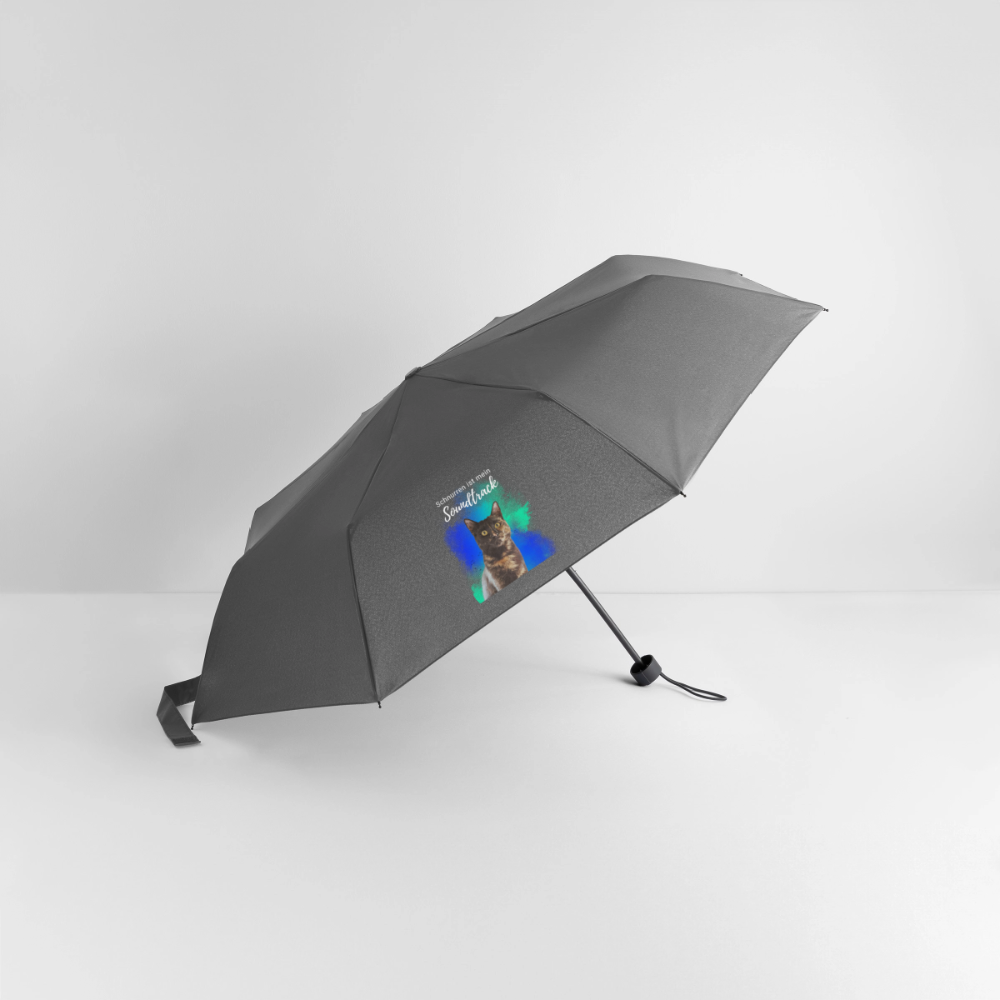 Nala's Regenschirm Schnurren ist mein Soundtrack - Grau