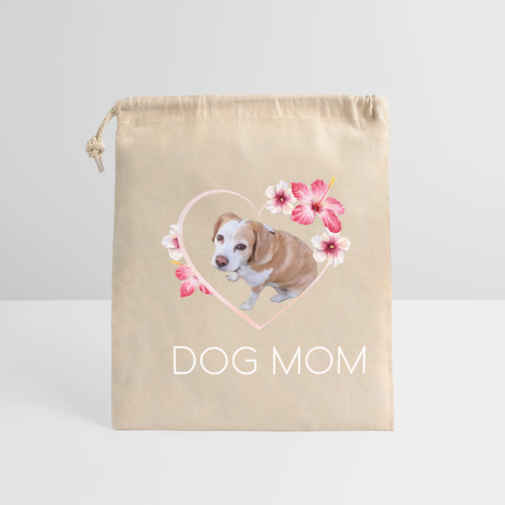 Luna´s Baumwollbeutel DOG MOM - Natur