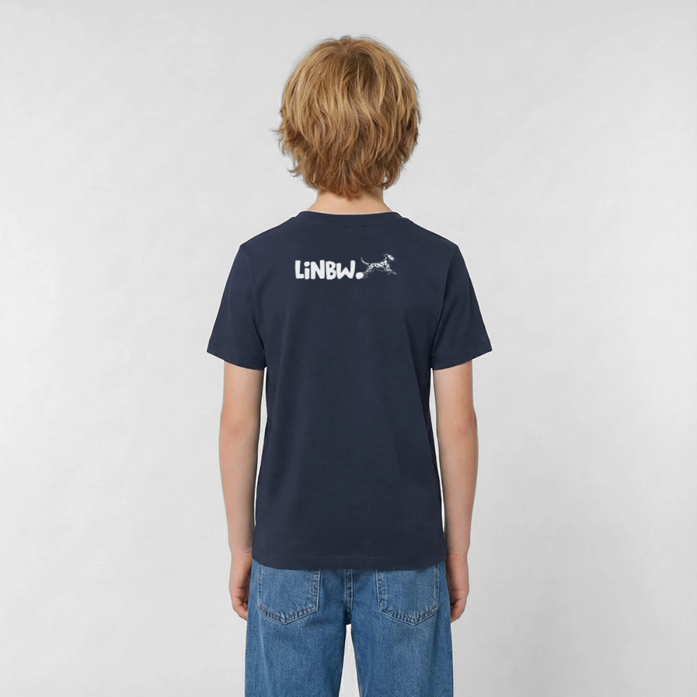 Boa's T-Shirt Splash White Edition Life is not just black and white - Navy