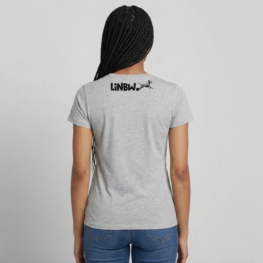 Life is not just black and white T-Shirt Black Edition - Grau meliert
