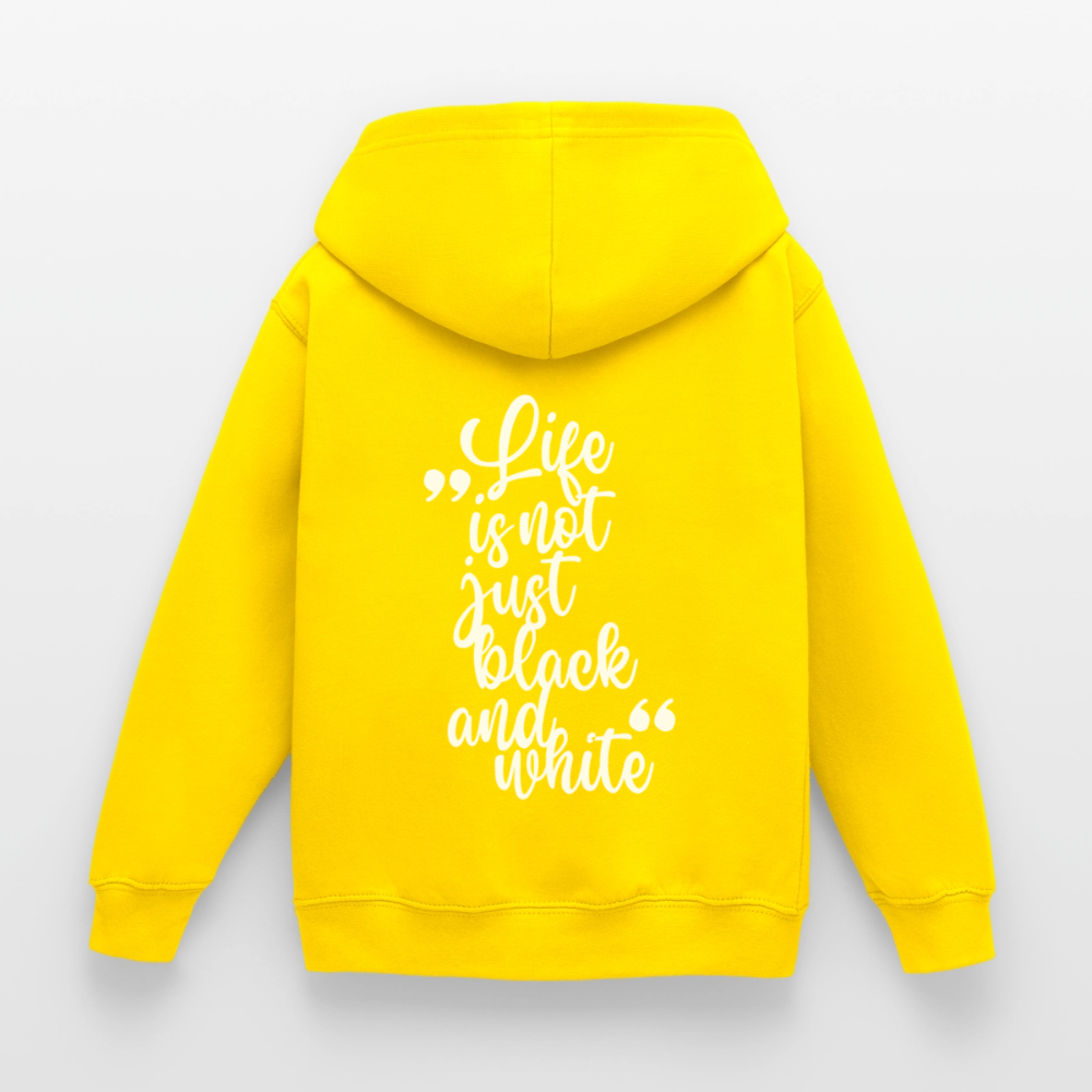 LiNBW. Crew Hoodie Life is not just black and white Edition White - LiNBW.