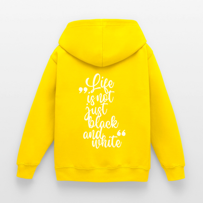 LiNBW. Crew Hoodie Life is not just black and white Edition White - LiNBW.