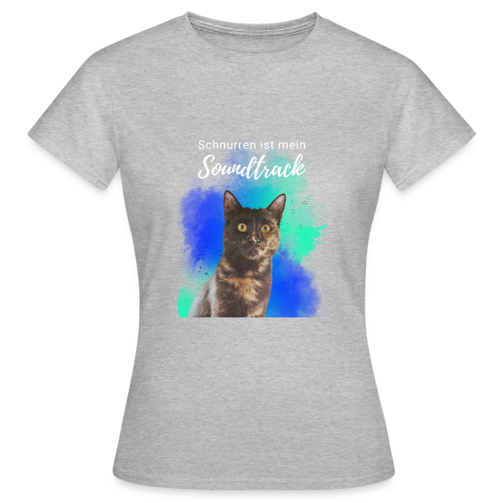 Nala's T-Shirt Schnurren ist mein Soundtrack White Edition - Grau meliert