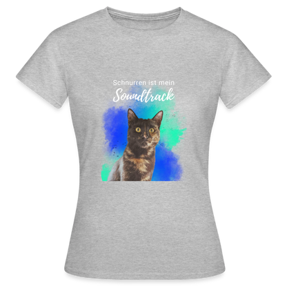 Nala's T-Shirt Schnurren ist mein Soundtrack White Edition - Grau meliert