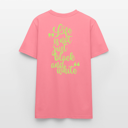 LiNBW. Unisex T-Shirt Premium Crew Green Edition Life is not just black and white - LiNBW.