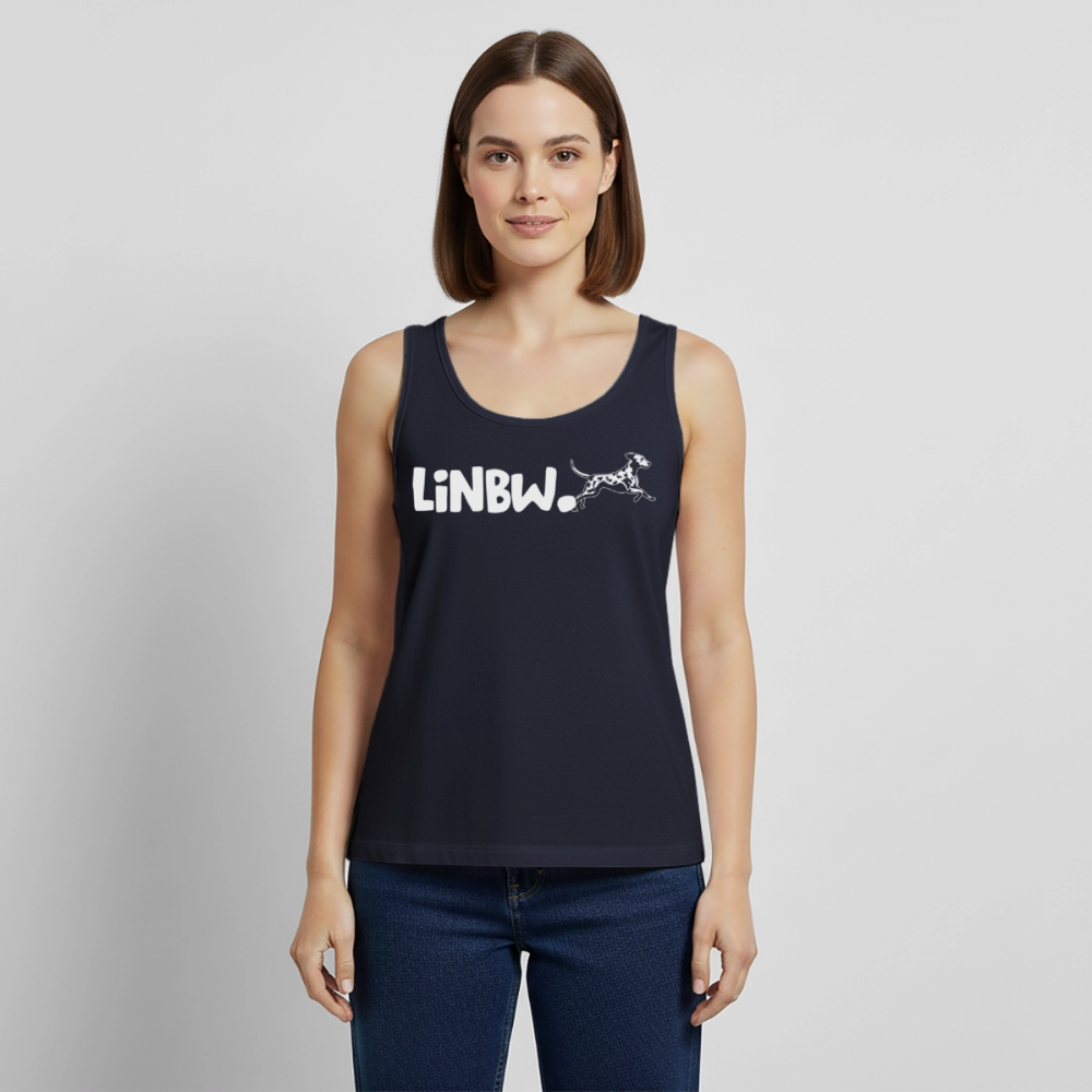 LiNBW. Tank Top Premium White Edition Life is not just black and white - Navy