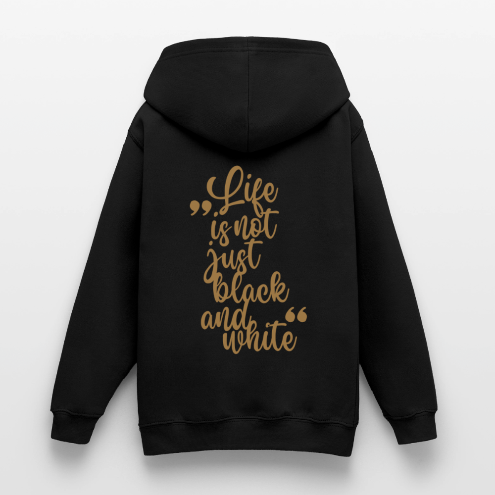 LiNBW. Crew Hoodie Life is not just black and white Edition Brown - LiNBW.