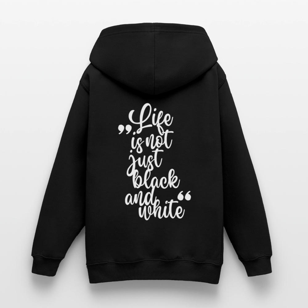 LiNBW. Crew Hoodie Life is not just black and white Edition White - LiNBW.