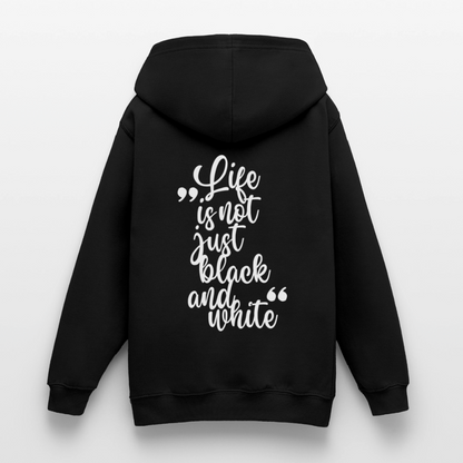 LiNBW. Crew Hoodie Life is not just black and white Edition White - LiNBW.