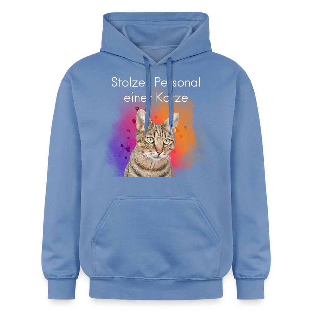 Pedro's Hoodie Stolzes Personal einer Katze White Edition - Carolina Blue