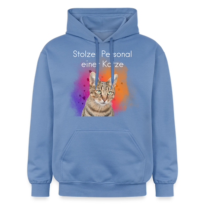 Pedro's Hoodie Stolzes Personal einer Katze White Edition - Carolina Blue