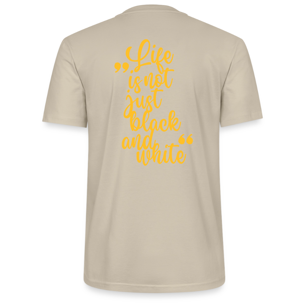 LiNBW. Unisex T-Shirt Premium Crew Yellow Edition Life is not just black and white - LiNBW.