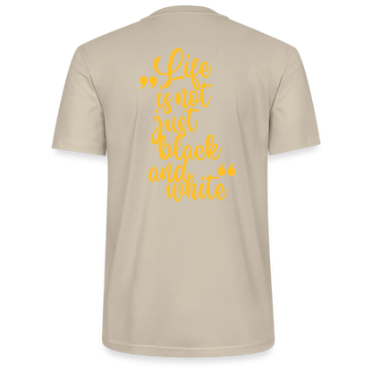 LiNBW. Unisex T-Shirt Premium Crew Yellow Edition Life is not just black and white - LiNBW.