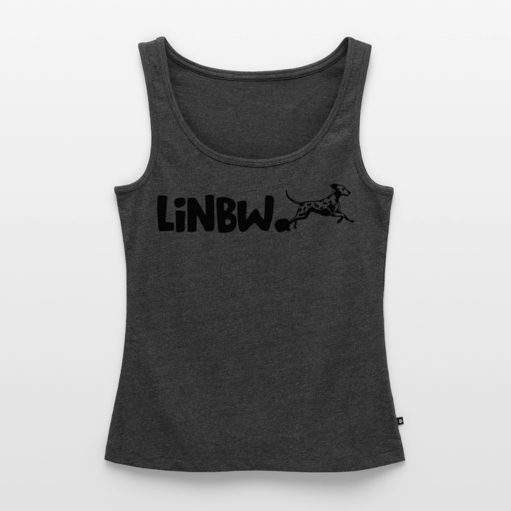 LiNBW. Tank Top Premium Black Edition Life is not just black and white - Anthrazit meliert