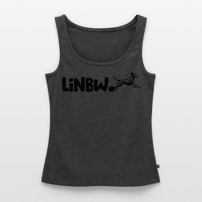 LiNBW. Tank Top Premium Black Edition Life is not just black and white - Anthrazit meliert