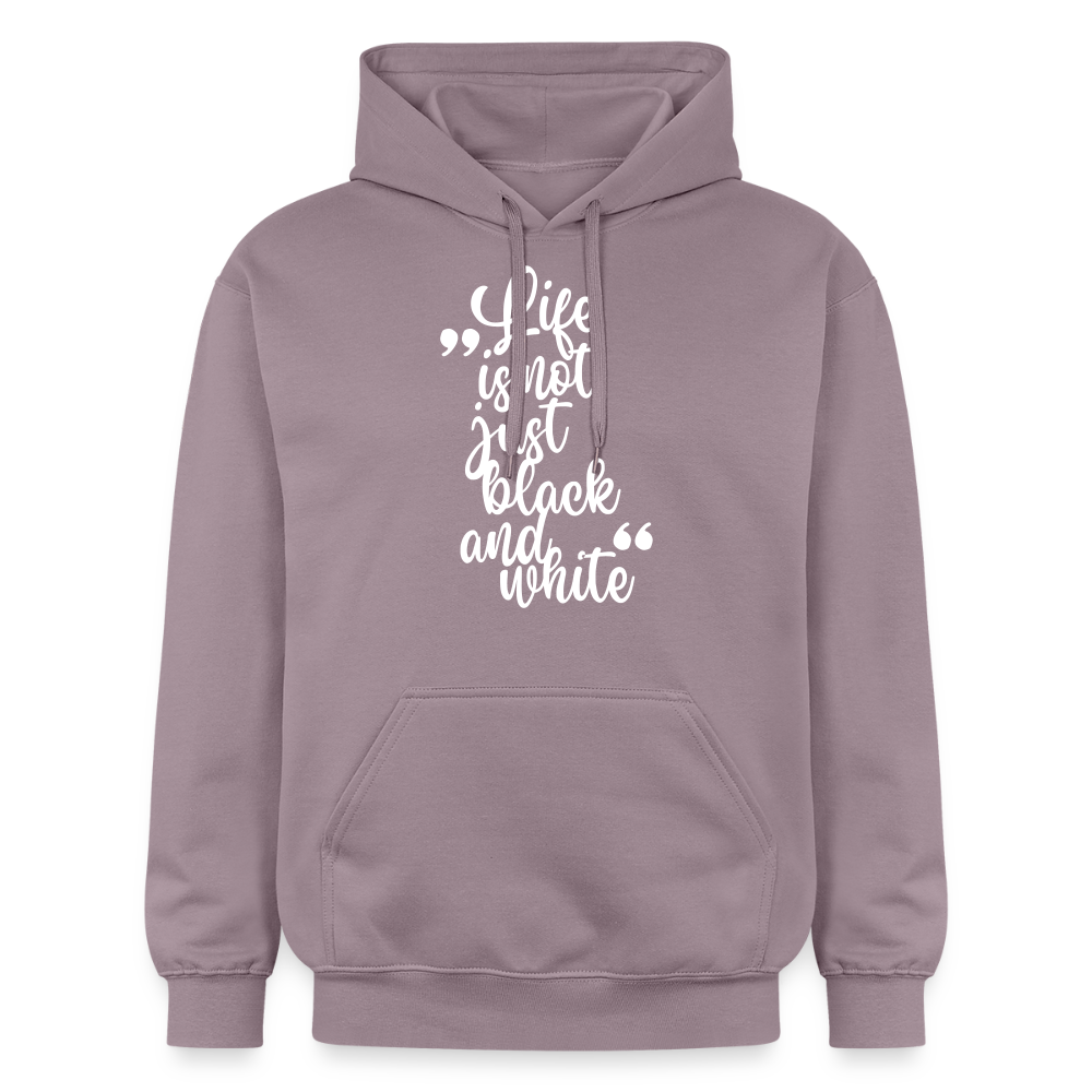 Life is not just black and white Hoodie White Edition - Lilagrau 