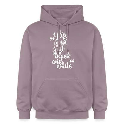 Life is not just black and white Hoodie White Edition - Lilagrau 