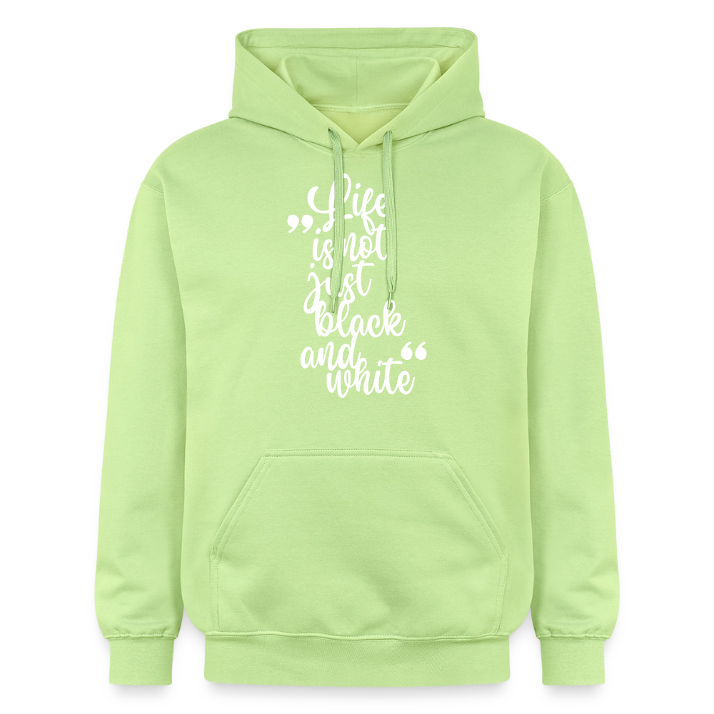 Life is not just black and white Hoodie White Edition - Pistazie
