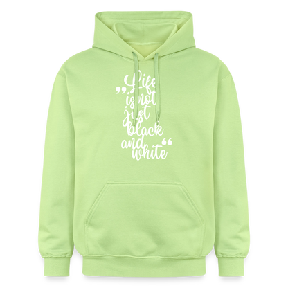 Life is not just black and white Hoodie White Edition - Pistazie