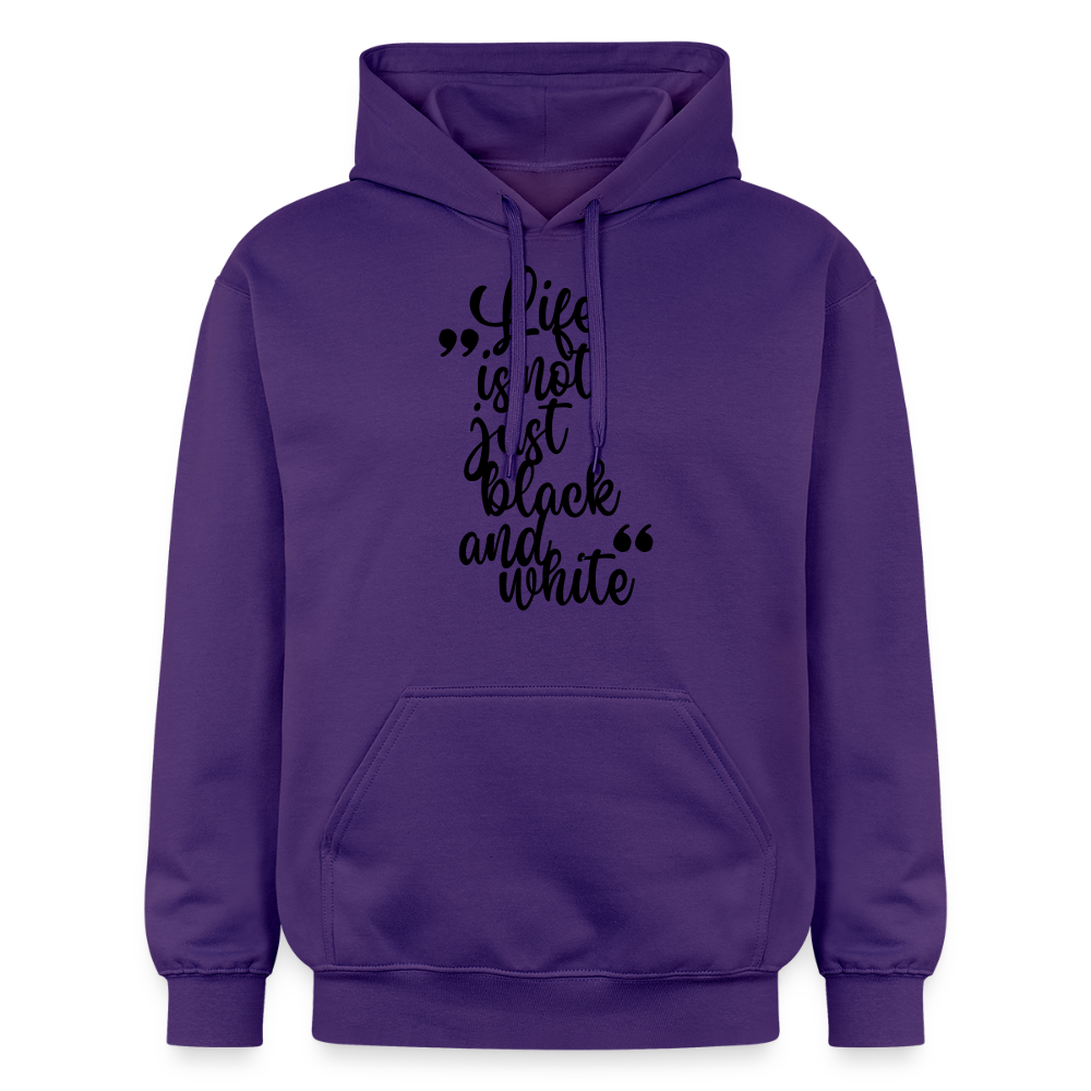 Life is not just black and white Hoodie Black Edition - Lila