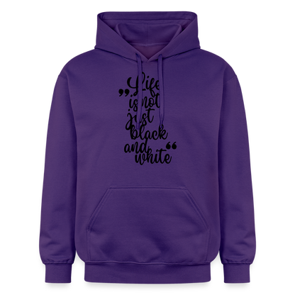 Life is not just black and white Hoodie Black Edition - Lila