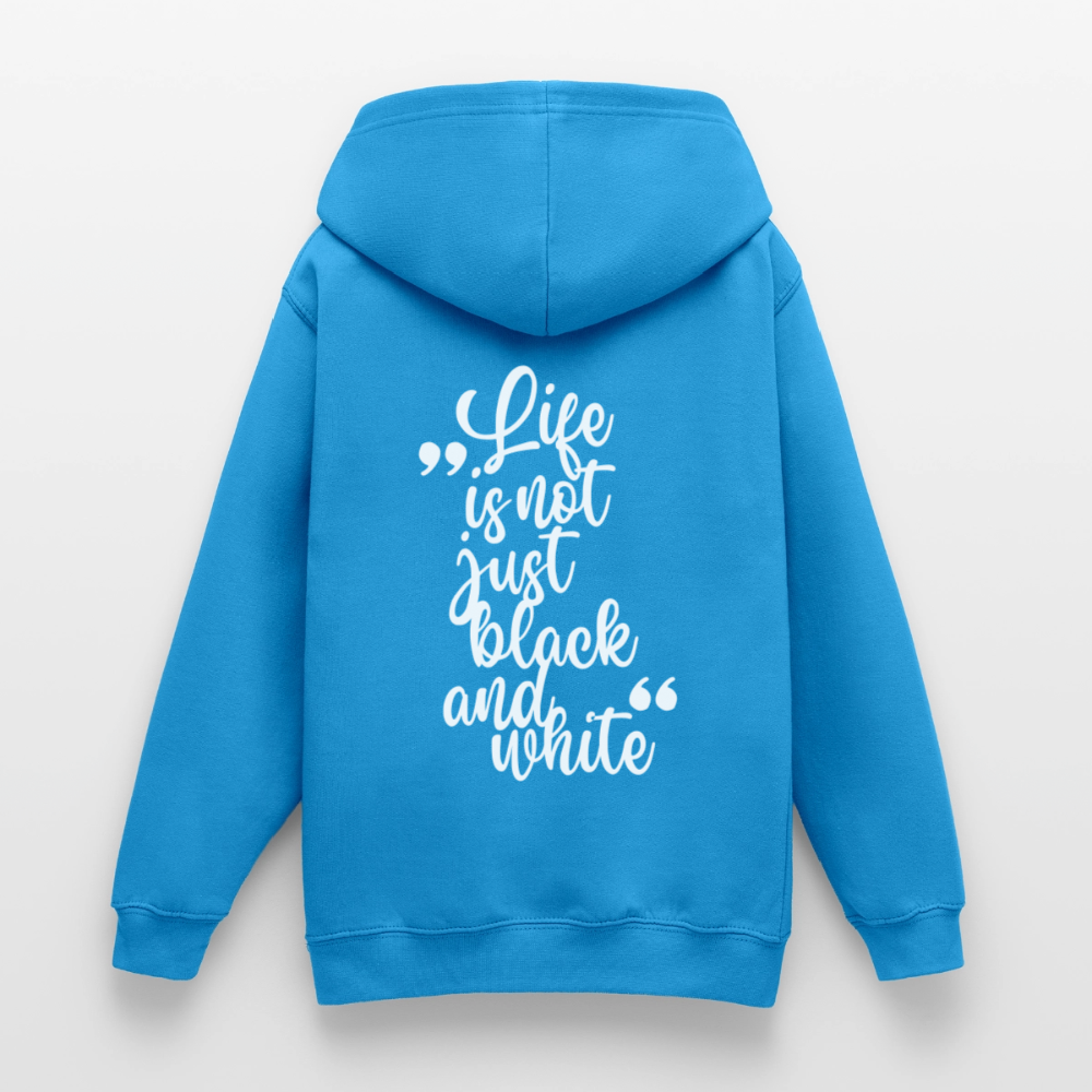 LiNBW. Crew Hoodie Life is not just black and white Edition White - LiNBW.