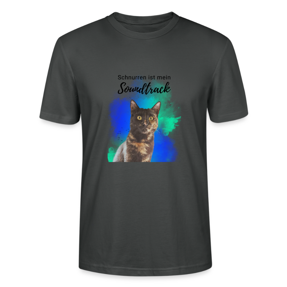 Nala's Unisex T-Shirt Premium Schnurren ist mein Soundtrack Black Edition - Anthrazit